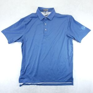 Peter Millar Summer Comfort‎ Polka Dot Geometric Pattern Golf Polo Shirt Size L
